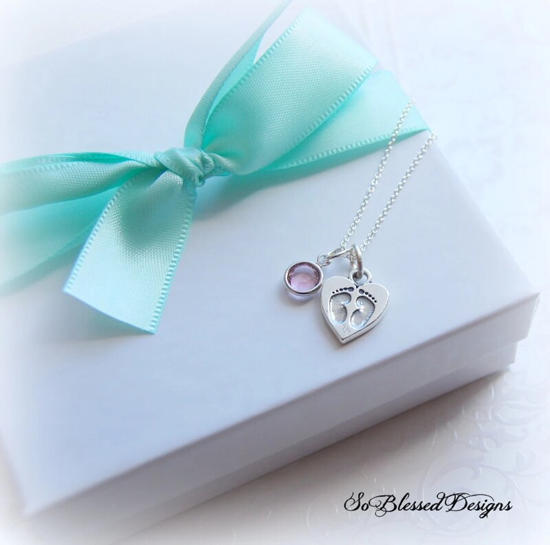 New Mom necklace, Birthstone necklace, New Mommy gift, baby shower gift, mothers necklace